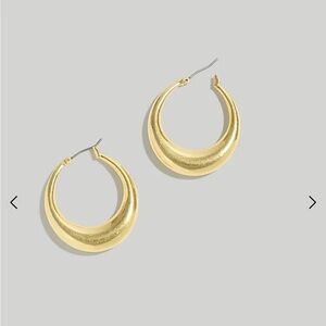 Madewell NEW Crescent Large Hoop Earrings